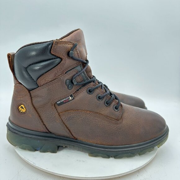 Wolverine Men Size 11.5EW W10784 Brown Leather Waterproof Ankle Work Safety Boot - Picture 4 of 11